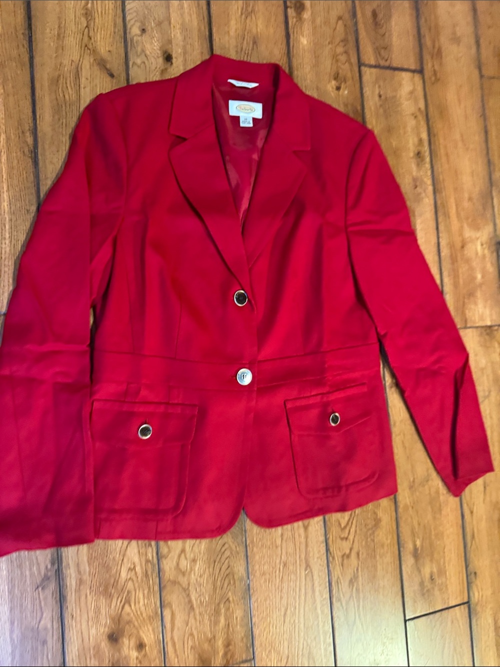 Sag Harbor Vibrant Red Single-Button Women's Blazer sz. 10